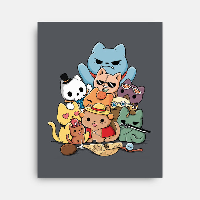 Nakama Kittens-None-Stretched-Canvas-Vallina84