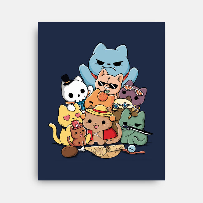 Nakama Kittens-None-Stretched-Canvas-Vallina84