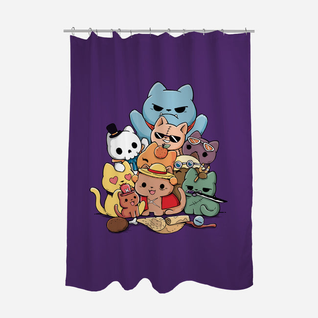 Nakama Kittens-None-Polyester-Shower Curtain-Vallina84