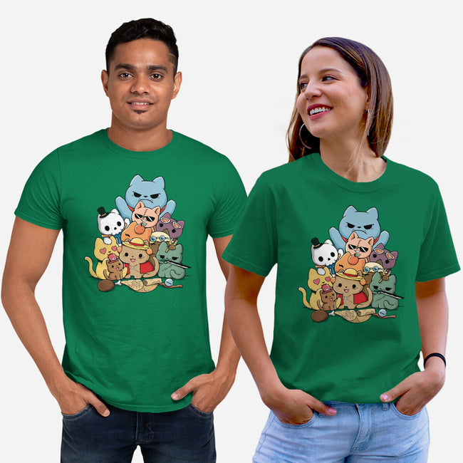 Nakama Kittens-Unisex-Basic-Tee-Vallina84