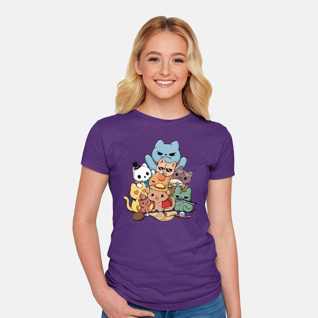 Nakama Kittens-Womens-Fitted-Tee-Vallina84