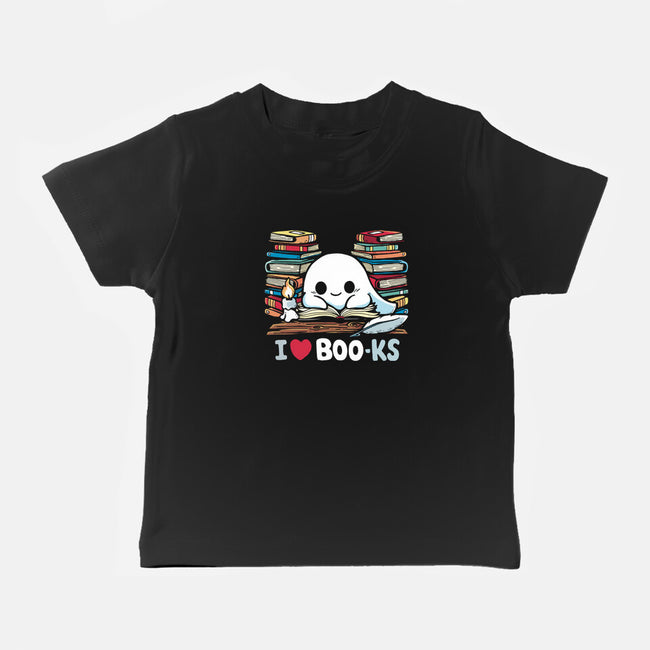 I Love Books-Baby-Basic-Tee-Vallina84