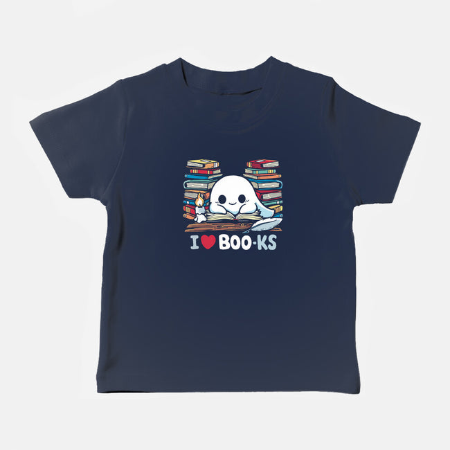 I Love Books-Baby-Basic-Tee-Vallina84
