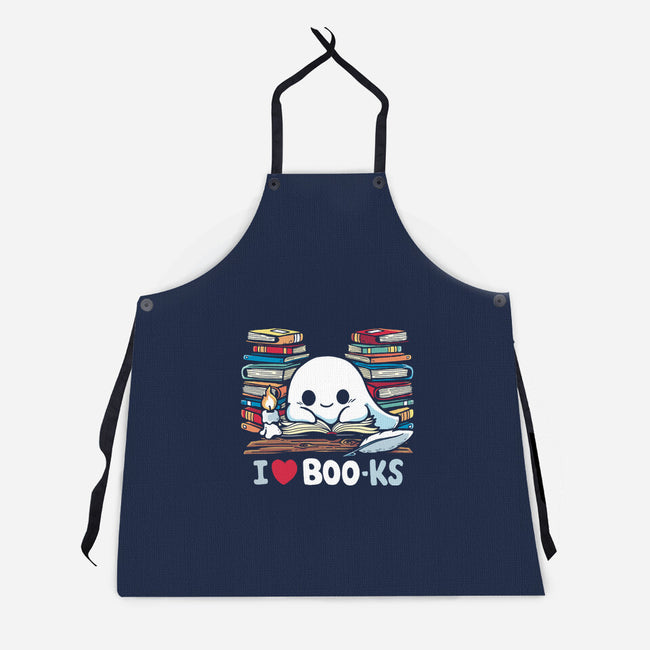I Love Books-Unisex-Kitchen-Apron-Vallina84