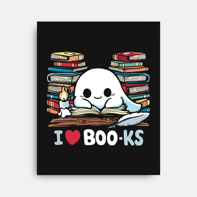 I Love Books-None-Stretched-Canvas-Vallina84