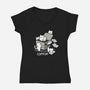 CopyCat-Womens-V-Neck-Tee-Vallina84