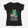 Be Social-Womens-V-Neck-Tee-Vallina84