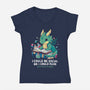 Be Social-Womens-V-Neck-Tee-Vallina84