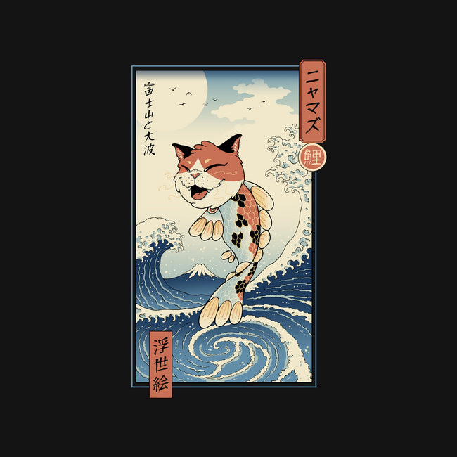 Cat Fish Ukiyo-e-Unisex-Crew Neck-Sweatshirt-vp021
