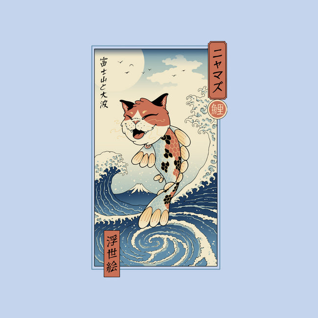 Cat Fish Ukiyo-e-None-Glossy-Sticker-vp021