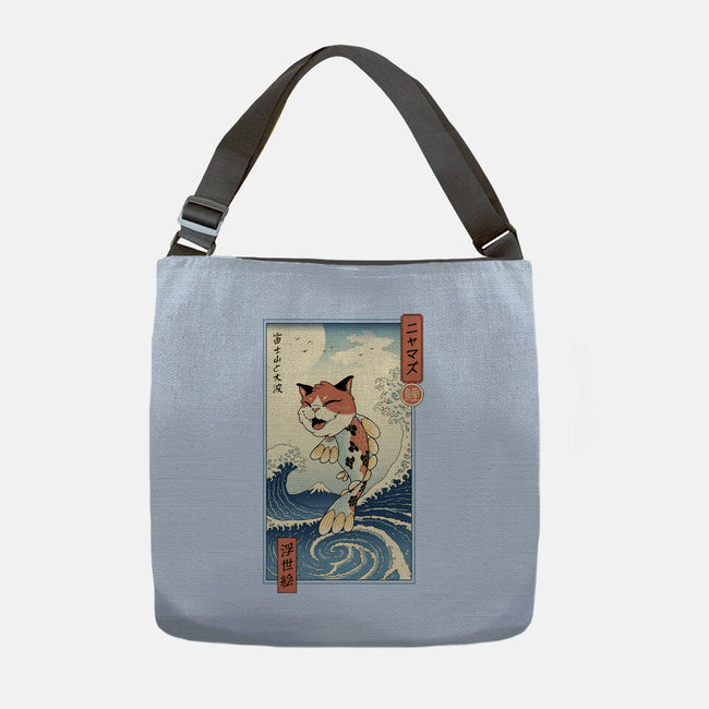 Cat Fish Ukiyo-e-None-Adjustable Tote-Bag-vp021