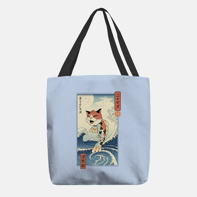 Cat Fish Ukiyo-e-None-Basic Tote-Bag-vp021