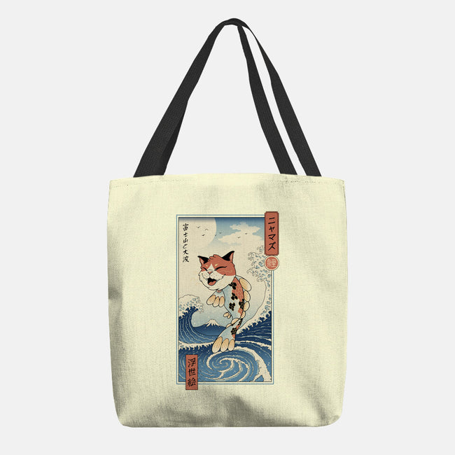 Cat Fish Ukiyo-e-None-Basic Tote-Bag-vp021
