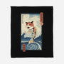 Cat Fish Ukiyo-e-None-Fleece-Blanket-vp021