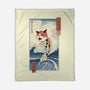 Cat Fish Ukiyo-e-None-Fleece-Blanket-vp021