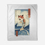 Cat Fish Ukiyo-e-None-Fleece-Blanket-vp021