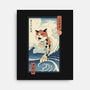 Cat Fish Ukiyo-e-None-Stretched-Canvas-vp021