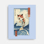 Cat Fish Ukiyo-e-None-Stretched-Canvas-vp021