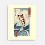 Cat Fish Ukiyo-e-None-Stretched-Canvas-vp021