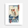 Cat Fish Ukiyo-e-None-Stretched-Canvas-vp021