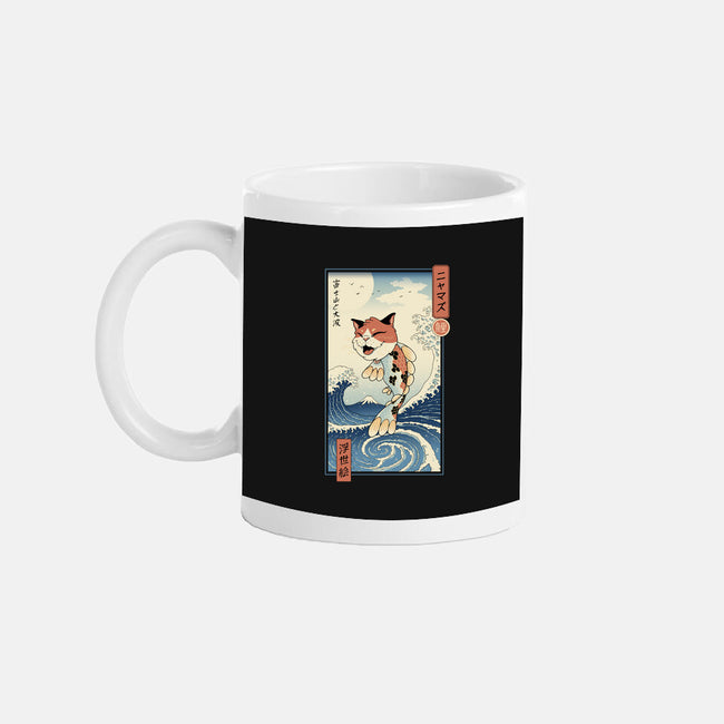 Cat Fish Ukiyo-e-None-Mug-Drinkware-vp021