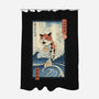 Cat Fish Ukiyo-e-None-Polyester-Shower Curtain-vp021