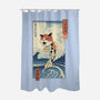 Cat Fish Ukiyo-e-None-Polyester-Shower Curtain-vp021