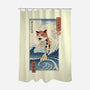 Cat Fish Ukiyo-e-None-Polyester-Shower Curtain-vp021