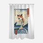 Cat Fish Ukiyo-e-None-Polyester-Shower Curtain-vp021