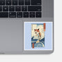 Cat Fish Ukiyo-e-None-Glossy-Sticker-vp021