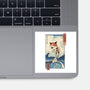Cat Fish Ukiyo-e-None-Glossy-Sticker-vp021