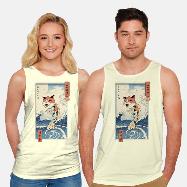Cat Fish Ukiyo-e-Unisex-Basic-Tank-vp021