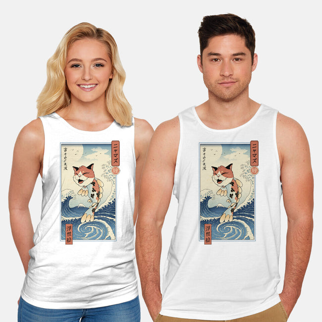 Cat Fish Ukiyo-e-Unisex-Basic-Tank-vp021