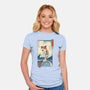 Cat Fish Ukiyo-e-Womens-Fitted-Tee-vp021