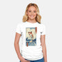 Cat Fish Ukiyo-e-Womens-Fitted-Tee-vp021