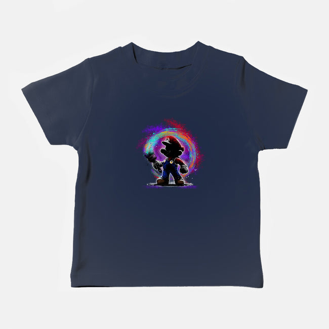 Painting Galaxies-Baby-Basic-Tee-alnavasord