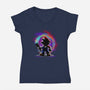 Painting Galaxies-Womens-V-Neck-Tee-alnavasord