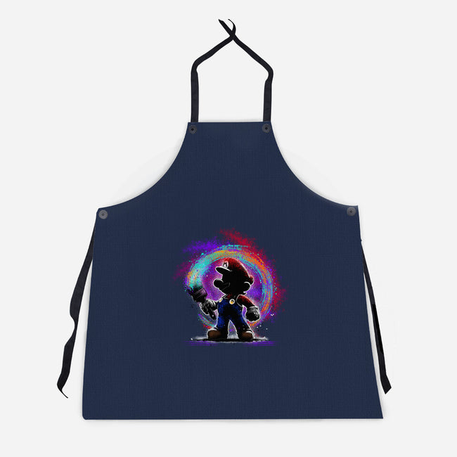 Painting Galaxies-Unisex-Kitchen-Apron-alnavasord