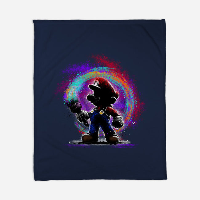 Painting Galaxies-None-Fleece-Blanket-alnavasord