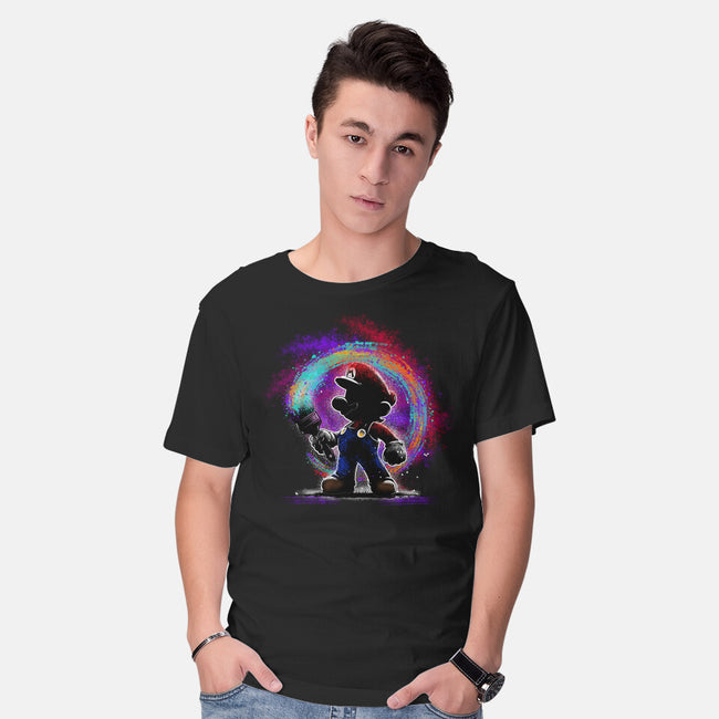 Painting Galaxies-Mens-Basic-Tee-alnavasord
