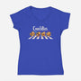 The Chocobos-Womens-V-Neck-Tee-2DFeer