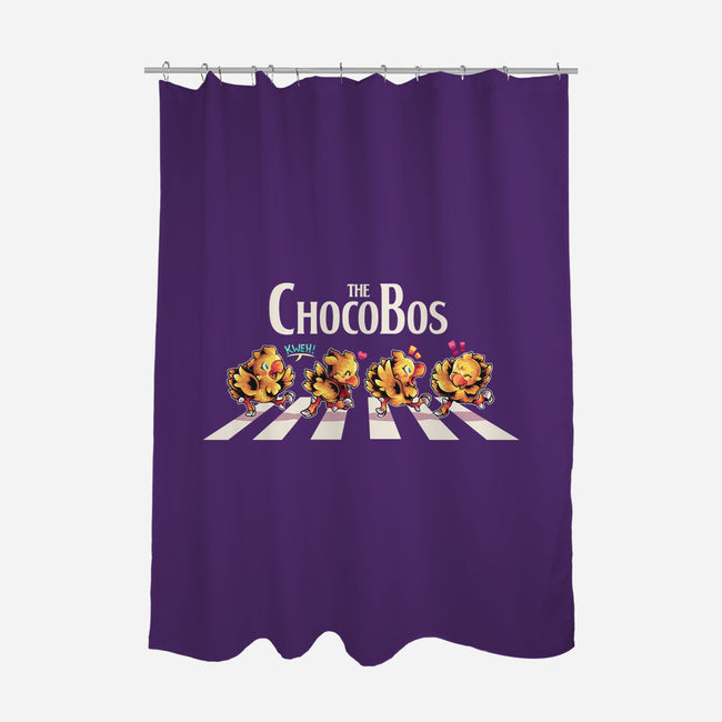 The Chocobos-None-Polyester-Shower Curtain-2DFeer