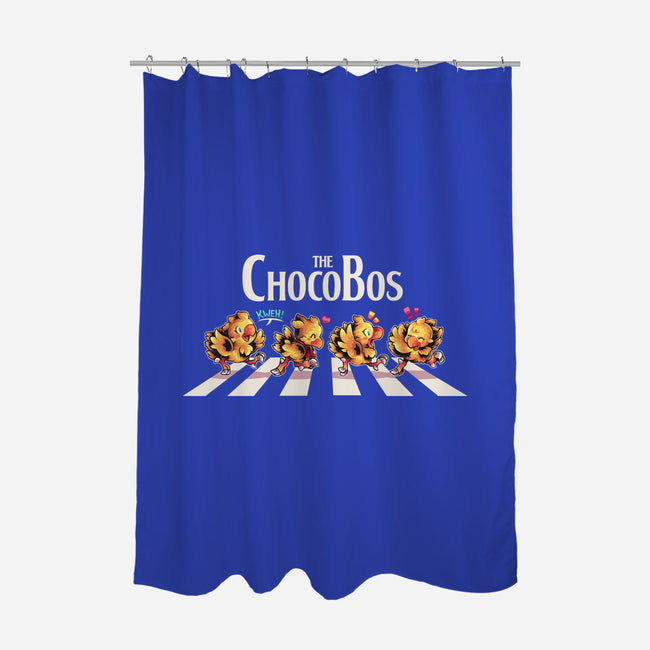 The Chocobos-None-Polyester-Shower Curtain-2DFeer