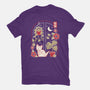 Origami Cat At Window-Womens-Basic-Tee-NemiMakeit