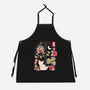 Origami Cat At Window-Unisex-Kitchen-Apron-NemiMakeit