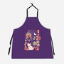 Origami Cat At Window-Unisex-Kitchen-Apron-NemiMakeit