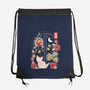 Origami Cat At Window-None-Drawstring-Bag-NemiMakeit