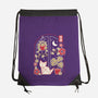 Origami Cat At Window-None-Drawstring-Bag-NemiMakeit