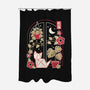Origami Cat At Window-None-Polyester-Shower Curtain-NemiMakeit