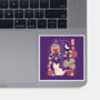 Origami Cat At Window-None-Glossy-Sticker-NemiMakeit
